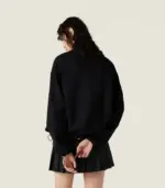 Cotton fleece zipper sweatshirt - Image 3