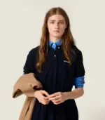 Cotton piqué dress - Image 4