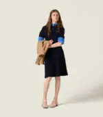 Cotton piqué dress - Image 2