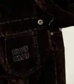 Washed flocked chambray pants - Image 5