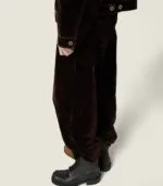 Washed flocked chambray pants - Image 6