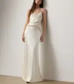 Masina Stretch Satin Skirt - Image 2