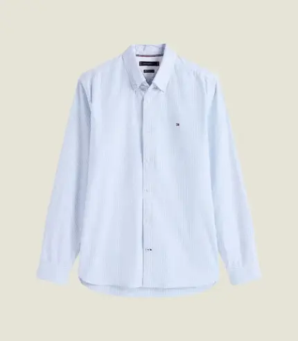 Regular Fit Stripe Stretch Oxford Shirt